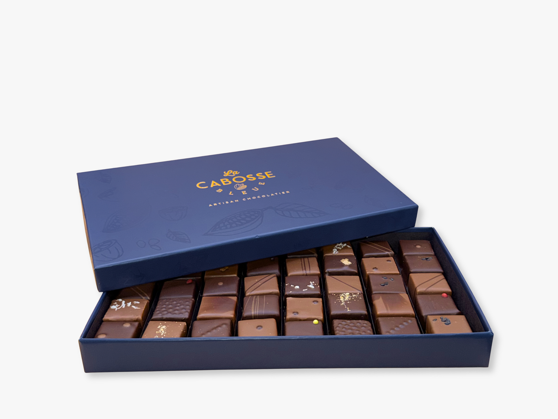 Coffret de chocolats assortis de La Cabosse Bleue