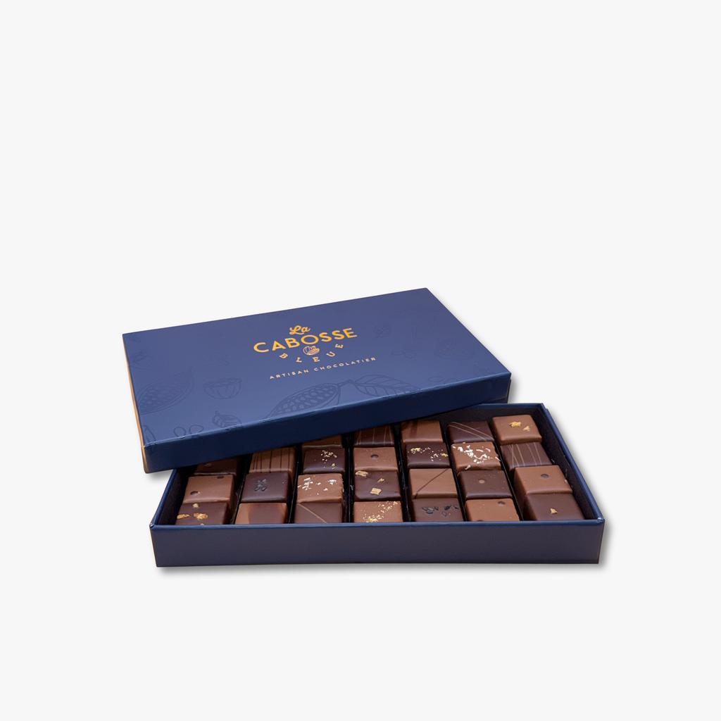 COFFRET 28 PRALINÉS (NOIR ET LAIT)