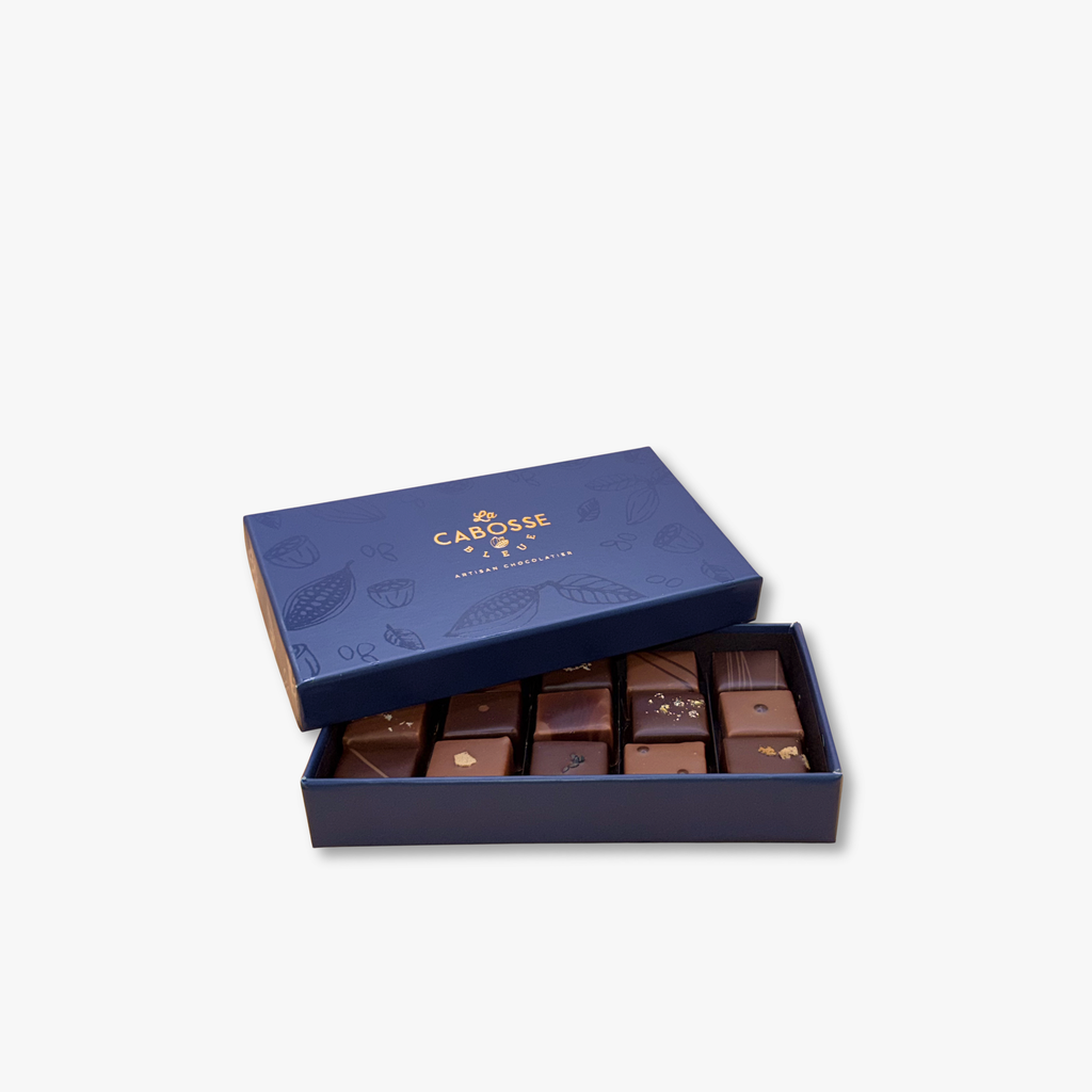 COFFRET 15 PRALINÉS (NOIR ET LAIT)
